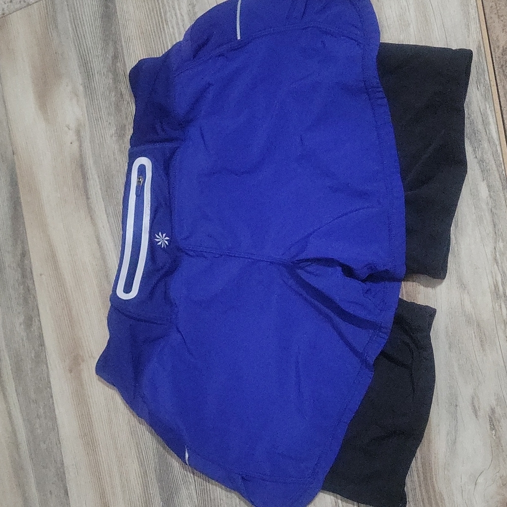 Athleta Ready set go shorts 2 in 1